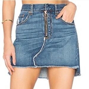 Rag & Bone Distressed Denim Skirt, Size 25